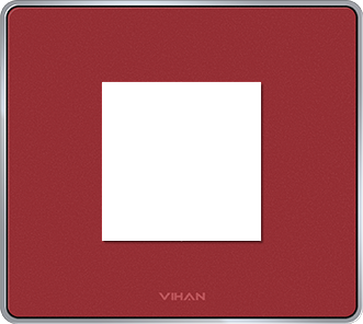 Frinton Metallic With Steel Frame Canyon Red plate