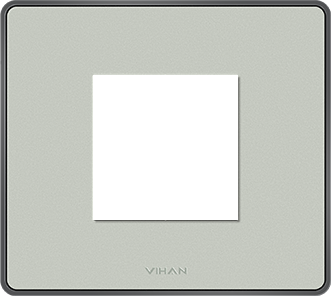 Frinton Metallic With Graphite Frame Two One plate