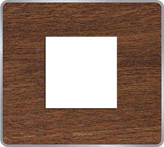 Frinton Wood With Steel Frame Walnut Oak plate