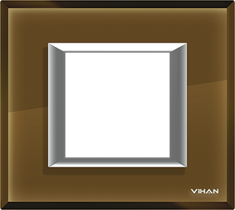 Realone Premium Real Glass Crystal Copper Mirror Plate